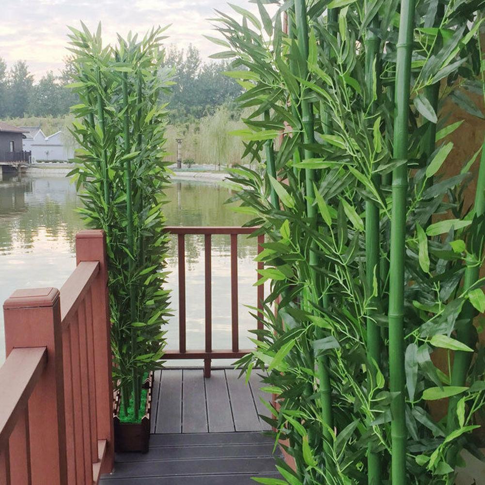 Ficus Lyrata Tree - Tanaman bambu hijau buatan, daun bambu