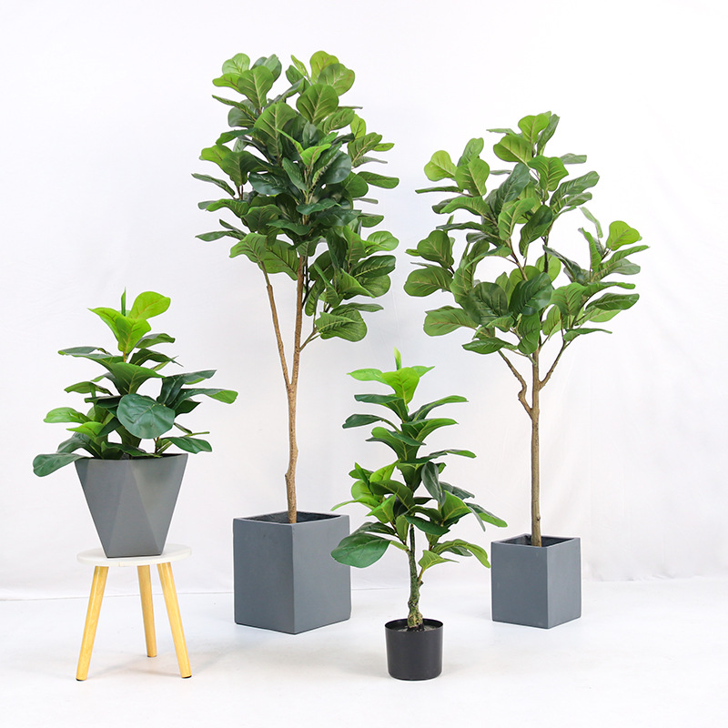 Tanaman Pot Plastik Buatan, Je - Ficus Lyrata Tree ulasan dan harga