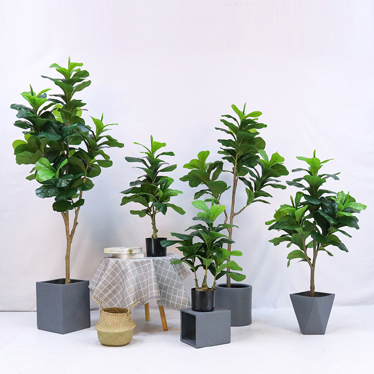 Tanaman Pot Plastik Buatan, Je - Ficus Lyrata Tree ulasan dan harga