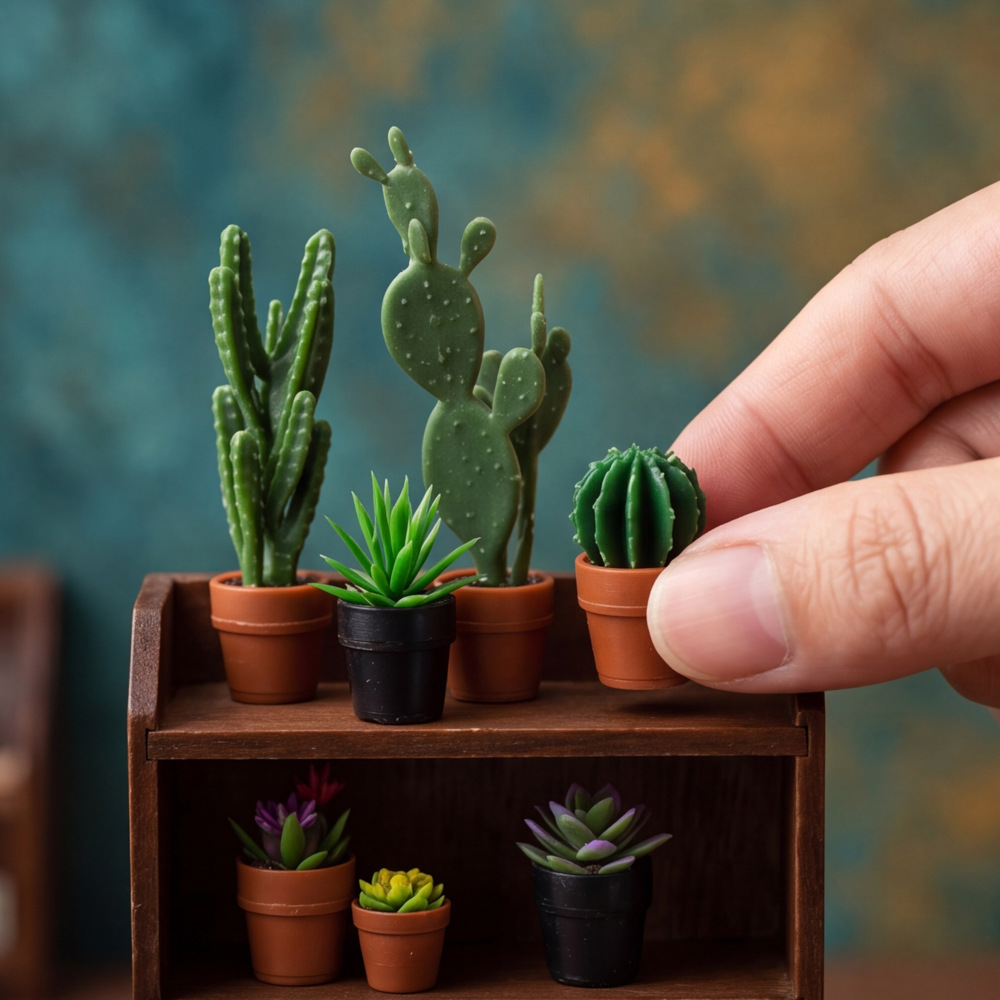 8 Buah Tanaman Pot Miniatur Pl - Echeveria Succulent ulasan dan harga
